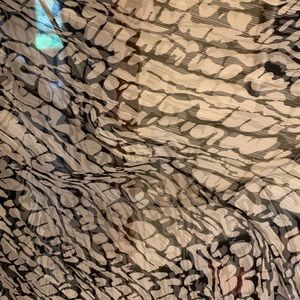 Black white ankle length halter dress